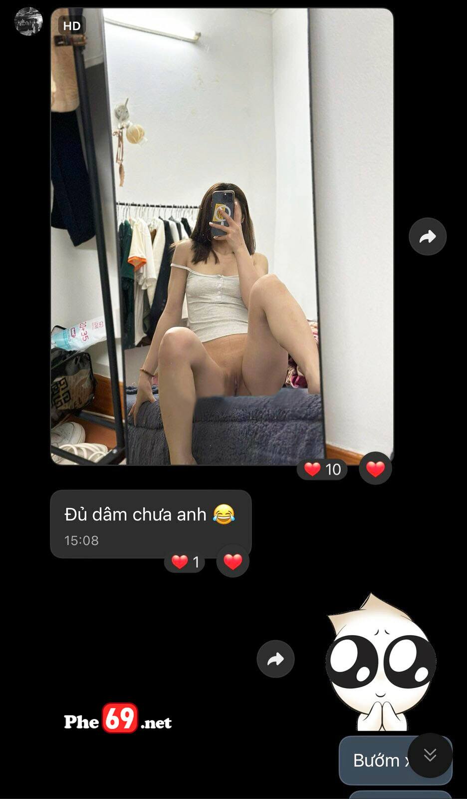 Clip sex việt Some gái xinh dâm đãng xuất tinh xả thẳng hết vô lồn em vì quá nứng - Hình 05